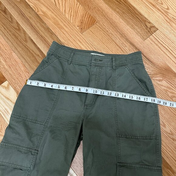 Abercrombie and Fitch Relaxed Utility Pants - Green Size 28 - Picture 5 of 7